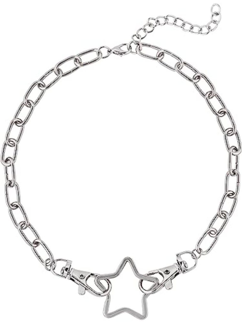 Grunge Y2k Aesthetic Star Necklace, Star Y2k Grunge Necklaces - Picture 2 of 2